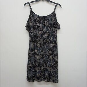 Sanctuary Women's Dress S Sleeveless Floral Print Dress Black Multi S